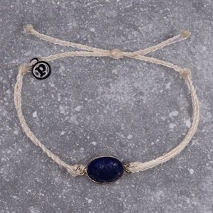 Pura Vida Gem Lapis Lazuli Bracelet Combo
Bundle Set of 2. Cream White Blue NEW